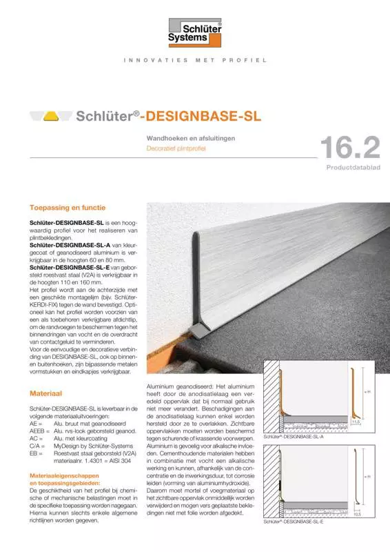 Schlüter-DESIGNBASE-SL | Productdatablad 16.2