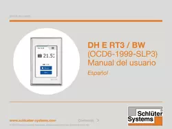Schlüter-DITRA-HEAT-E RT3/BW - Manual del usuario