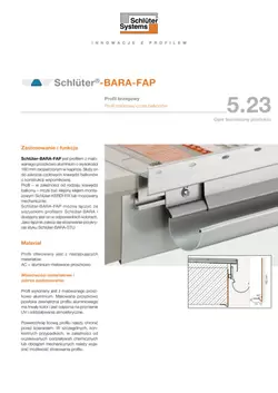 Schlüter-BARA-FAP | Opis techniczny produktu 5.23