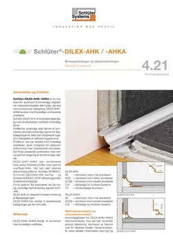 Schlüter-DILEX-AHK /-AHKA | Produktdatablad 4.21