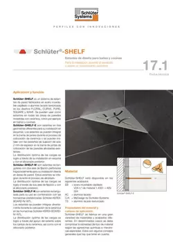 Schlüter-SHELF | Ficha Técnica 17.1