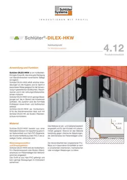 Schlüter-DILEX-HKW | Produktdatenblatt 4.12