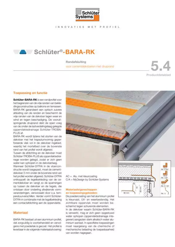 Schlüter-BARA-RK | Productdatablad 5.4
