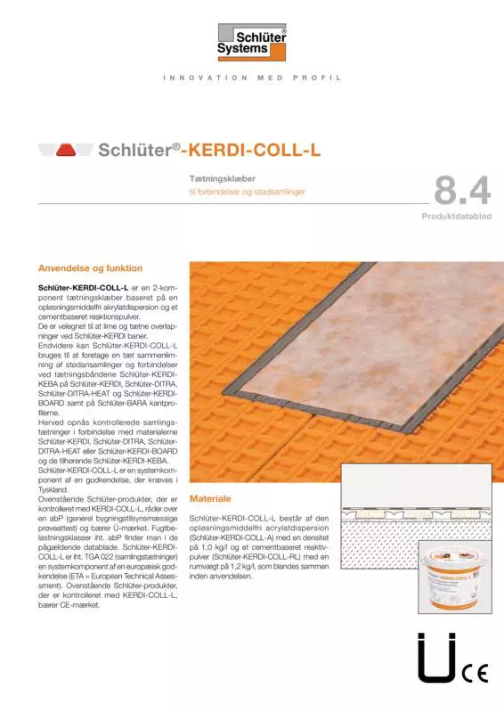 Schlüter-KERDI-COLL-L | Produktdatablad 8.4
