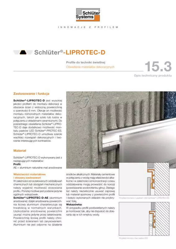 Schlüter-LIPROTEC-D | Opis techniczny produktu 15.3