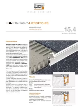 Schlüter-LIPROTEC-PB | Technický list výrobku 15.4 Schlüter-LIPROTEC-PB | Technický list výrobku 15.4