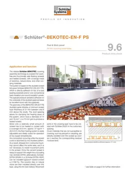 Schlüter-BEKOTEC-EN-F PS | Product data sheet 9.6