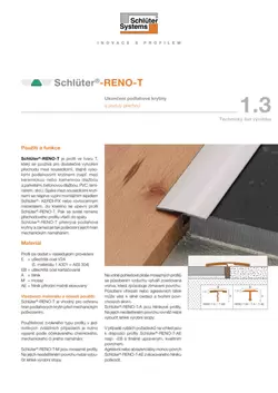 Schlüter-RENO-T | Technický list výrobku 1.3