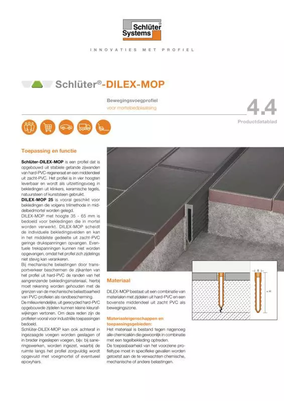 Schlüter-DILEX-MOP | Productdatablad 4.4