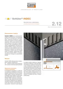 Schlüter-INDEC | Opis techniczny produktu 2.12