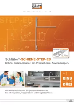 Schlüter-SCHIENE-STEP-EB - Das Multifunktionsprofil aus gebürstetem Edelstahl