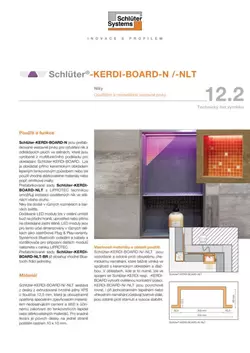 Schlüter-KERDI-BOARD-N /-NLT | Technický list výrobku 12.2