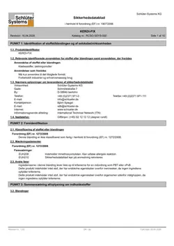 Schlüter-KERDI-FIX - Sikkerhedsdatablad
