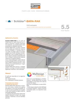 Schlüter-BARA-RAK | Ficha Técnica 5.5