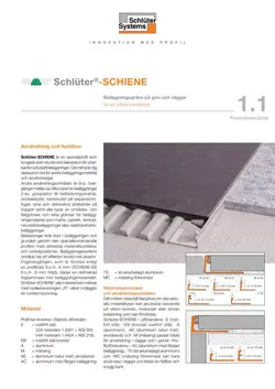 Schlüter-SCHIENE | Produktdatablad 1.1