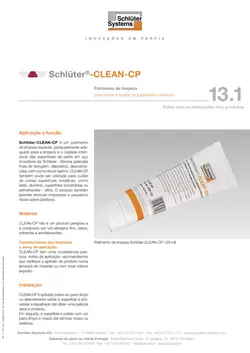 Schlüter-CLEAN-CP | Ficha de dados do produto 13.1