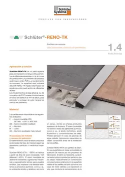 Schlüter-RENO-TK | Ficha Técnica 1.4