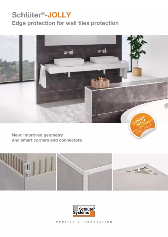 Schlüter-JOLLY - Edge protection for wall tiles protection