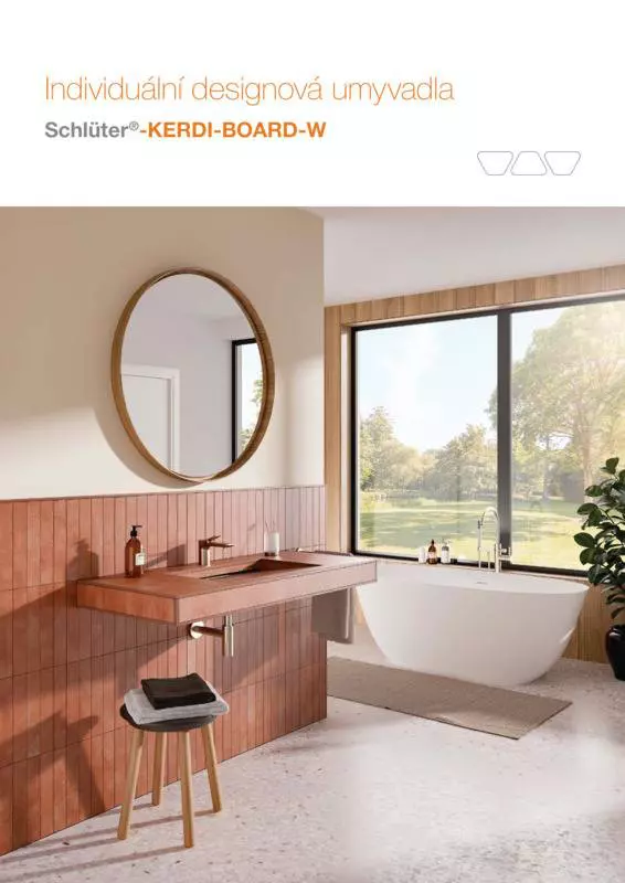 Schlüter-KERDI-BOARD-W - Individuální designová umyvadla