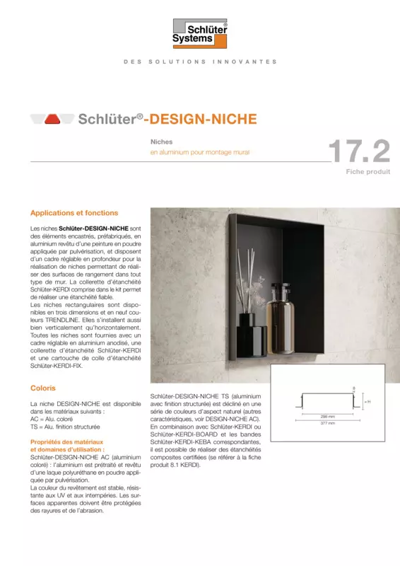Schlüter-DESIGN-NICHE | Fiche produit 17.2