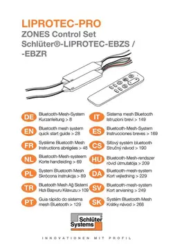 Schlüter-LIPROTEC-PRO - Bluetooth-mesh-system | Kort vejledning