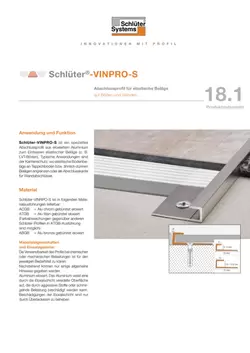 Schlüter-VINPRO-S | Produktdatenblatt 18.1