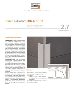 Schlüter-ECK-K /-KHK | Produktdatenblatt 2.7