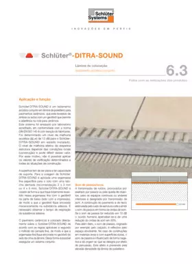 Schlüter-DITRA-SOUND | Ficha de dados do produto 6.3