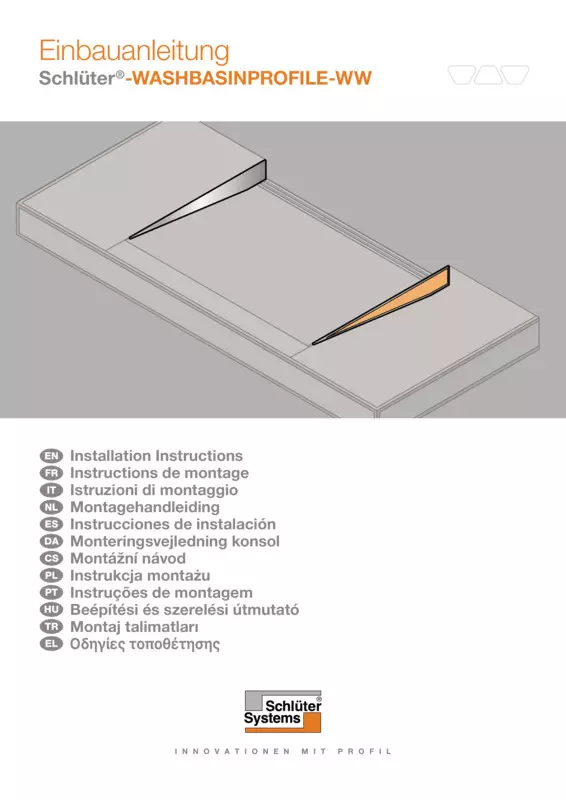 Schlüter-WASHBASINPROFILE-WW - Montážní návod