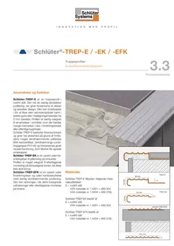 Schlüter-TREP-E /-EK /-EFK | Produktdatablad 3.3