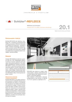 Schlüter-REFLEECE | Opis techniczny produktu 20.1