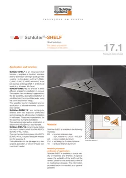 Schlüter-SHELF | Product data sheet 17.1