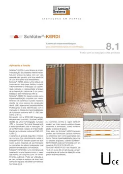 Schlüter-KERDI | Ficha de dados do produto 8.1