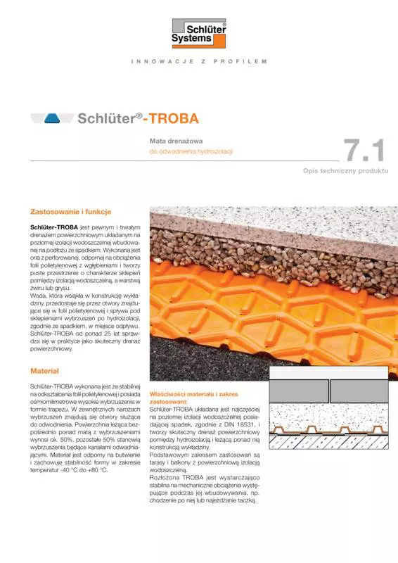 Schlüter-TROBA | Opis techniczny produktu 7.1
