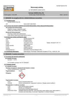 Schlüter-KERDI-COLL-RL - Biztonsági adatlap