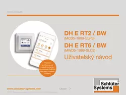 Schlüter-DITRA-HEAT-E RT2/BW & RT6/BW - Uživatelský návod