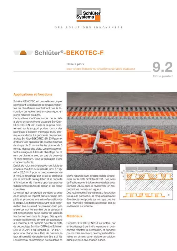 Schlüter-BEKOTEC-F | Fiche produit 9.2