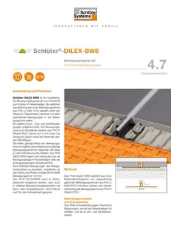 Schlüter-DILEX-BWS | Produktdatenblatt 4.7