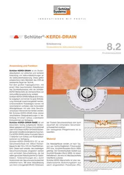 Schlüter-KERDI-DRAIN | Produktdatenblatt 8.2