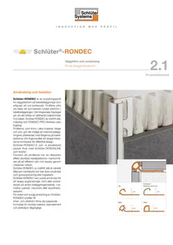 Schlüter-RONDEC | Produktdatablad 2.1