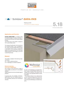 Schlüter-BARA-RKB | Product data sheet 5.18