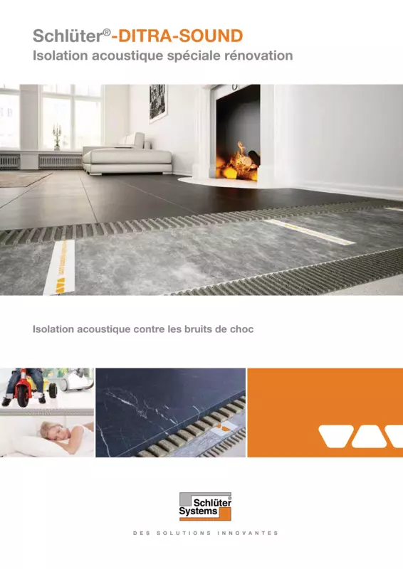 Schlüter-DITRA-SOUND - Isolation acoustique spéciale rénovation