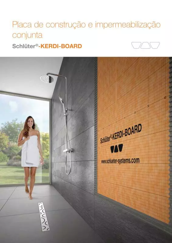 Schlüter-KERDI-BOARD - Placa de construção e impermeabilização conjunta