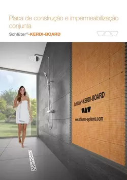 Schlüter-KERDI-BOARD - Placa de construção e impermeabilização conjunta
