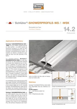 Schlüter-SHOWERPROFILE-WS /-WSK | Fiche produit 14.2