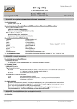Schlüter-KERDI-COLL-A - Biztonsági adatlap