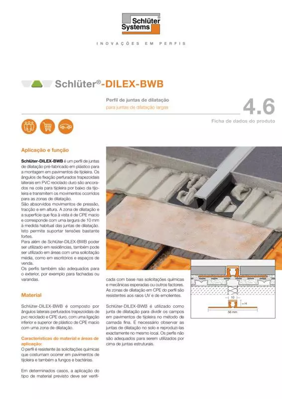 Schlüter-DILEX-BWB | Ficha de dados do produto 4.6