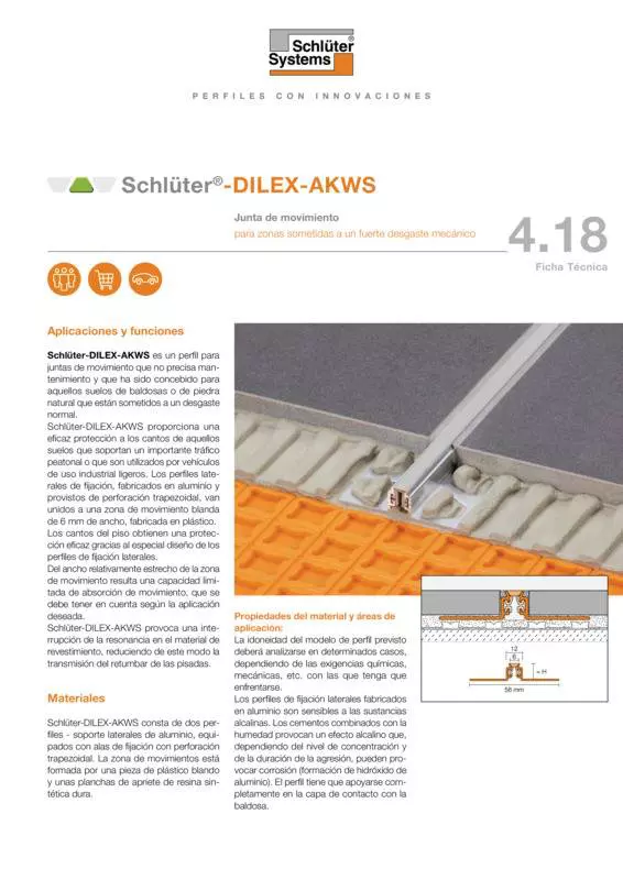 Schlüter-DILEX-AKWS | Ficha Técnica 4.18
