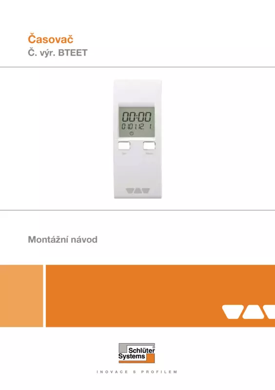 Schlüter-BEKOTEC-THERM-EET – Časovač | Montážní návod