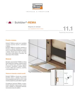 Schlüter-REMA | Technický list výrobku 11.1